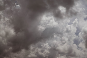 gray sky and clouds  background