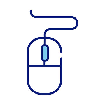 mouse hardware line and fill style icon