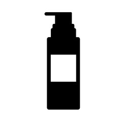 make up bottle with dispenser push silhouette style