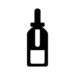 make up bottle dropper silhouette style icon