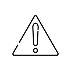 Alert caution icon. Warning sign vector.