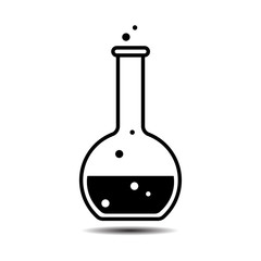 Laboratory glass vector icon. EPS 10.