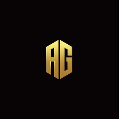 A G modern monogram style initial logo template