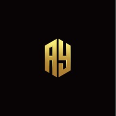 A Y modern monogram style initial logo template