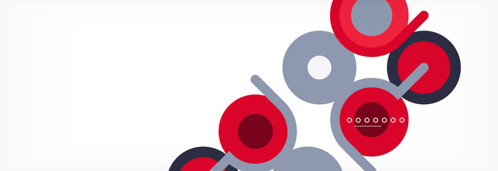 Circles and lines abstract background for covers, banners, flyers and posters and other templates