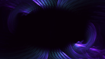 3D rendering abstract blue fractal light background