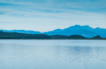 Mountains, clouds, mist,dam,beautiful skies and water bodies in nature give a feeling of relaxation and refreshment.