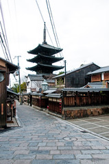 京都の街中の風景