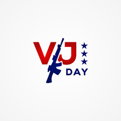 Happy VJ Day Vector Design Illustration