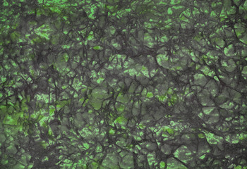 green marbled paper like a canopy of leaves, green background