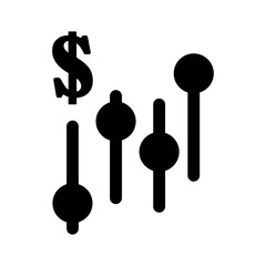 Profit curve icon