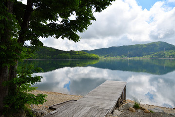 青木湖　桟橋
