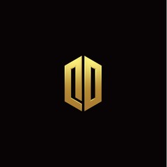 D O modern monogram style initial logo template