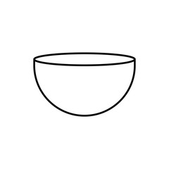 Bowl line icon. Design template vector