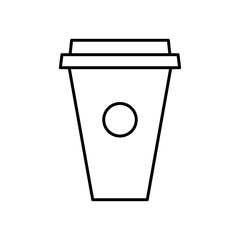 Drink line icon. Design template vector