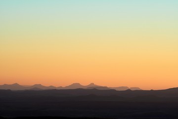 sunrise over the mountains