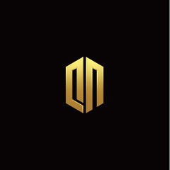 D N modern monogram style initial logo template