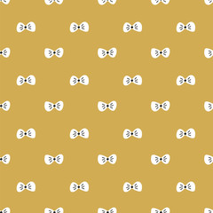 Bow Tie Seamless Pattern. 
