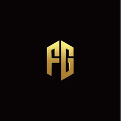 F G modern monogram style initial logo template
