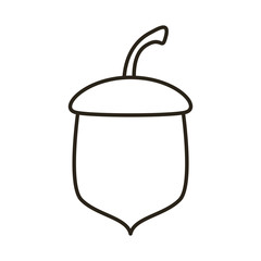 nut seed line style icon