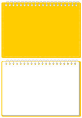 スケッチブック リングノート 表紙とページのセット イラスト ベクター ※A4のサイズ
