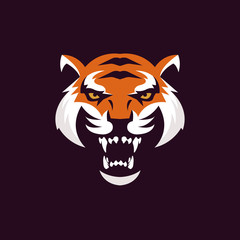 Tiger logo mascot template
