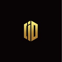 I O modern monogram style initial logo template