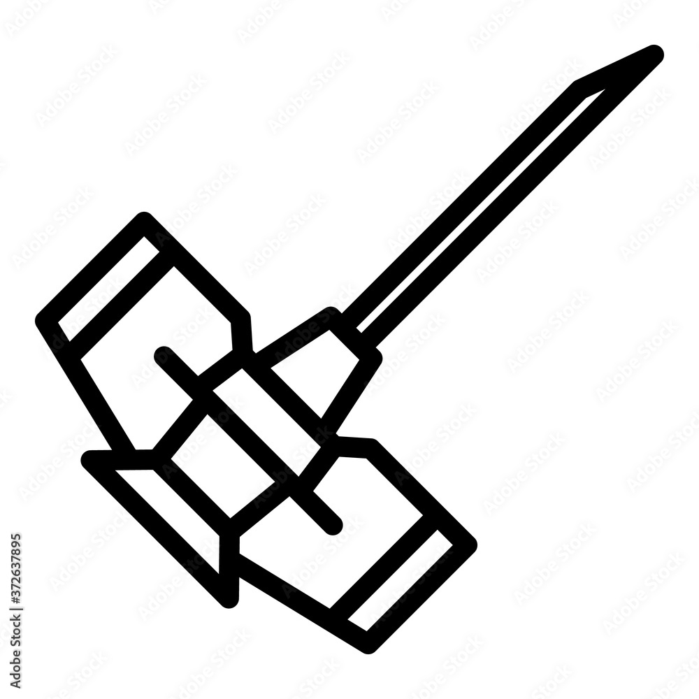 Poster cannula icon. outline cannula vector icon for web design isolated on white background