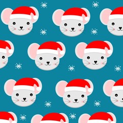 christmas animal pattern vector illustration