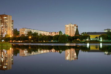 street, road, city, night, building, park, tree, travel, architecture, trees, urban, sky, landscape, town, nature, green, square, longexposure. saint-petesburg, spb, russia