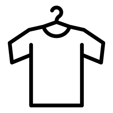 recommend clip art: Clean shirt icon. Outline clean shirt vector icon for web design isolated on white background