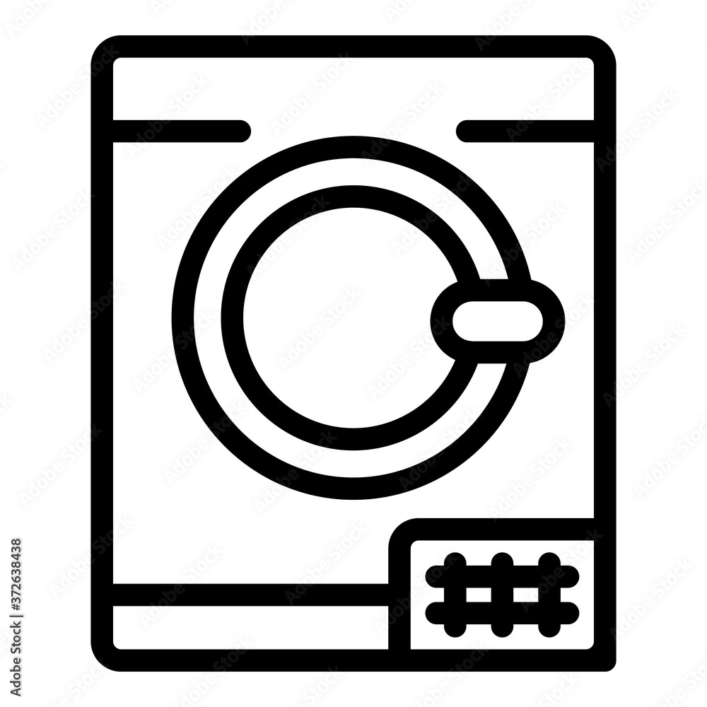 Poster dryer machine icon. outline dryer machine vector icon for web design isolated on white background
