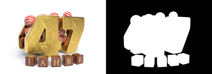 Inscription in German XXX1 years celebration