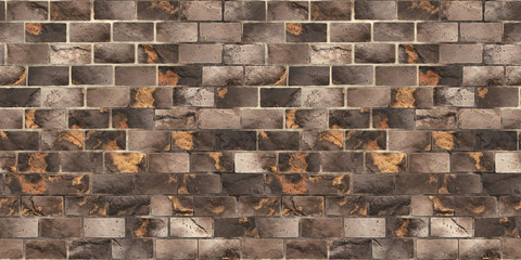 brick stone wall banner background seamless texture