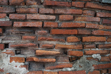 Backgrounds Old Red brick wall