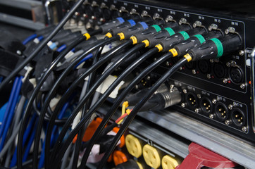 close up of computer network cables