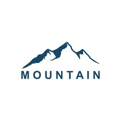 Mountain Peak, Mountain Logo Template. Vector Illustrator