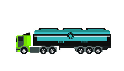 Transport truck,  Detailed Vector Truck