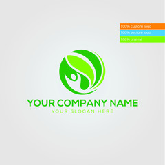 Wellness, Yoga & fitness logo