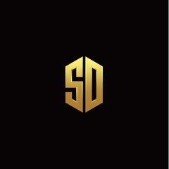 S O modern monogram style initial logo template