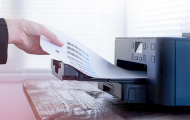 the process of printing paper on a printer