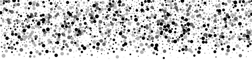 Scattered dense balck dots. Dark points dispersion