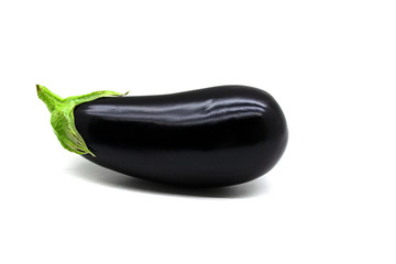 The fruit of an eggplant