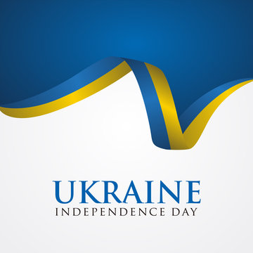 Independence Day Of Ukraine 24 August, Ukraine Independence Day, Vector Illustration.