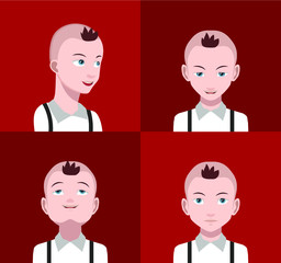 People avatars. Vector women, men avatar. - Vector