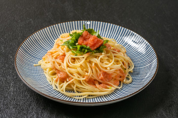 たらこパスタ spaghetti with salted cod roe sauce