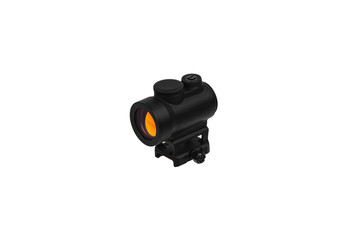 modern black collimator sight isolated on white back