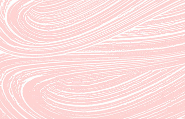Grunge texture. Distress pink rough trace. Glamoro