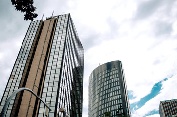 Obraz premium Dortmund, Germany - JUNE 2019: Modern building. cityscape in the city of Dortmund