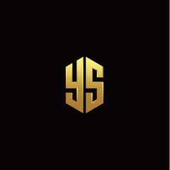 Y S modern monogram style initial logo template